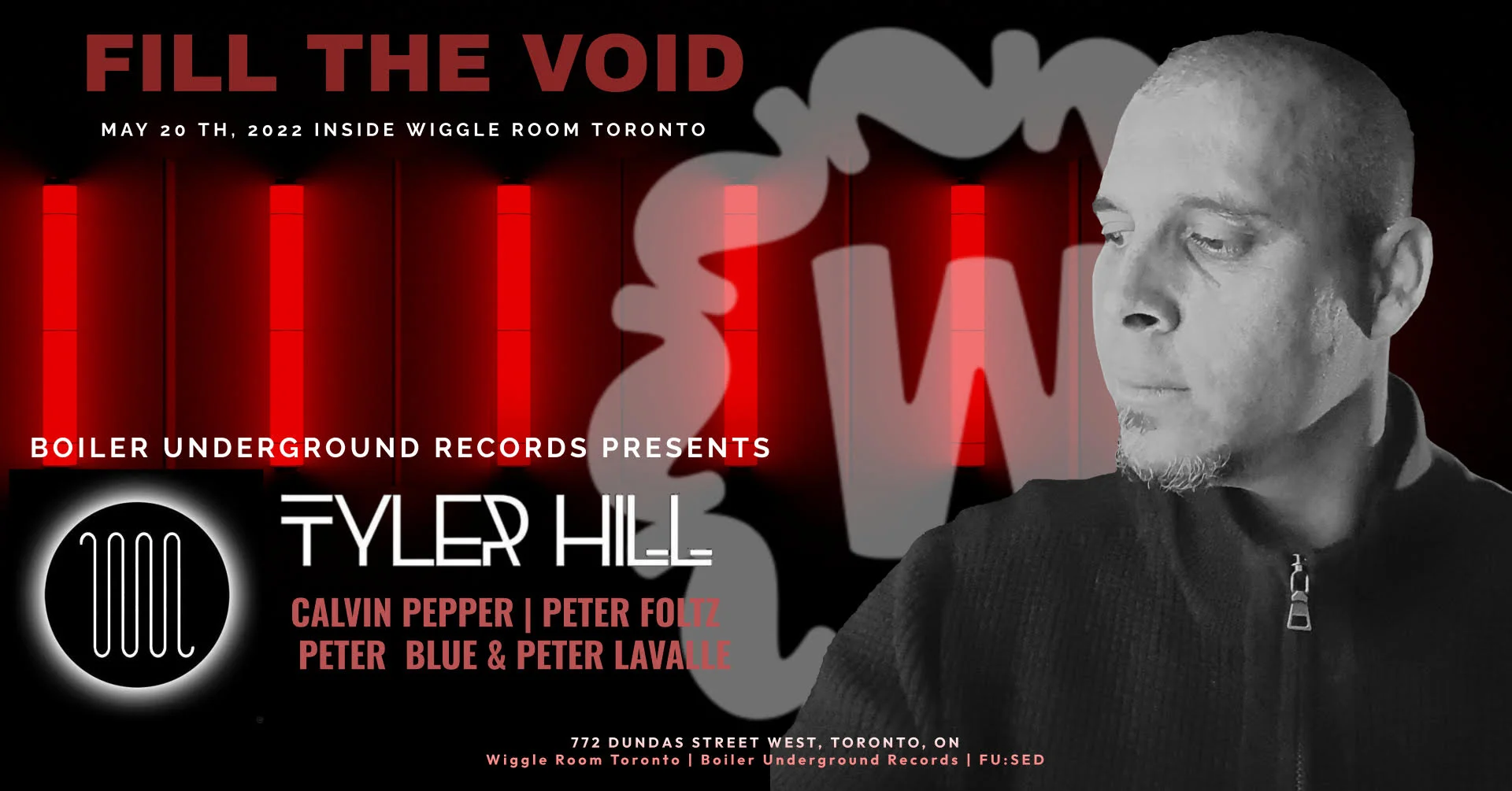 Flyer for Tyler Hill release party flyer