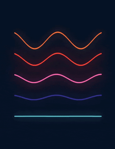 Animated wiggly lines