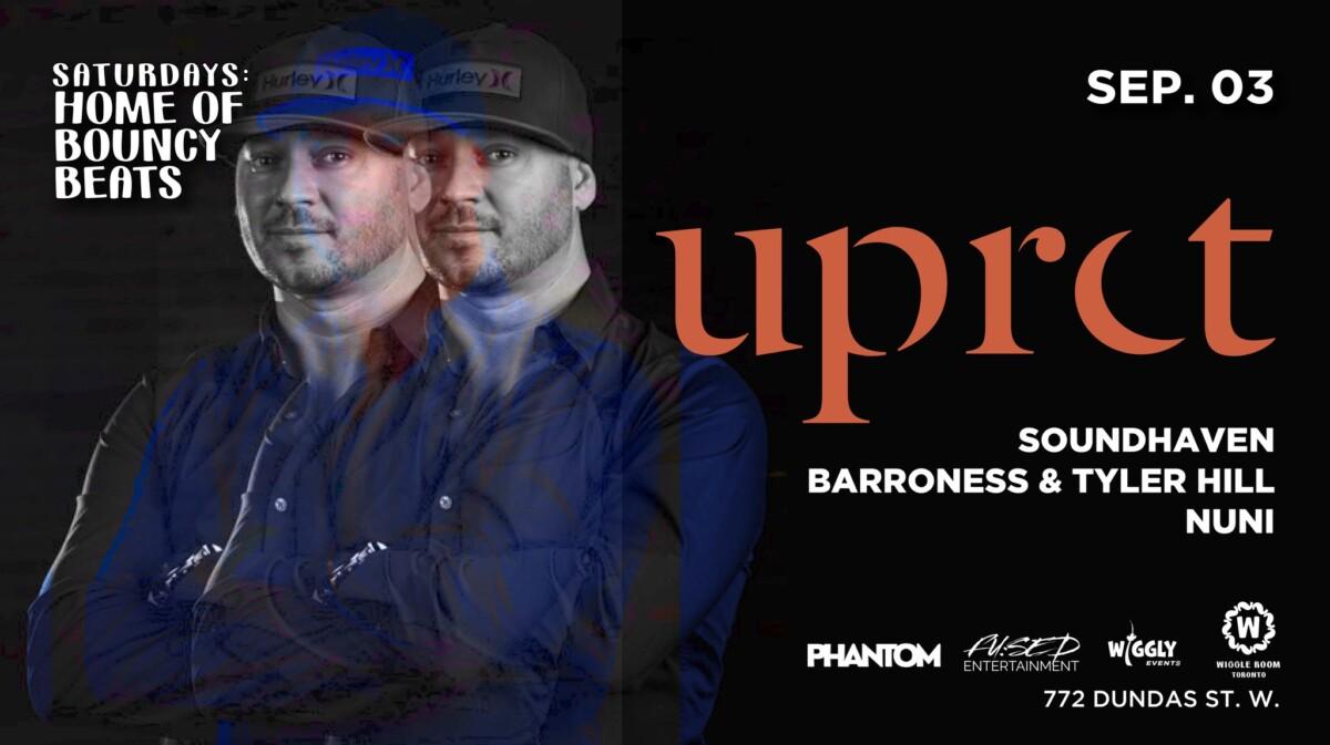 Dark flyer for Uppercut Mtl Soundhaven