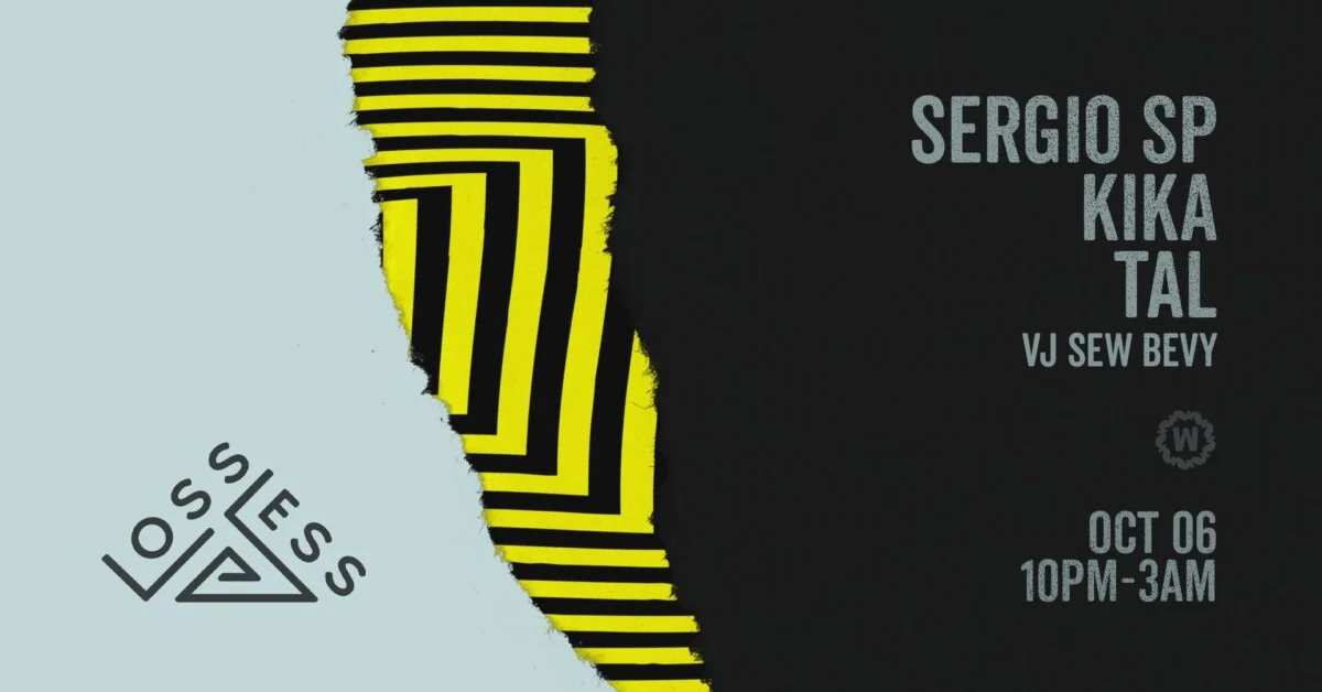 Lossless flyer for Sergio SP, Kika and Tal