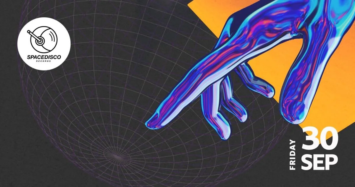 Dark flyer for Spacedisco Records Toronto