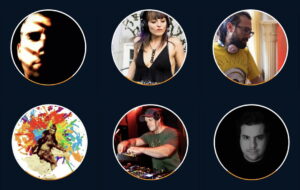 6 profile images in circles