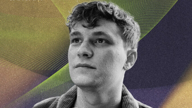 Event flyer with face of Nils Hoffmann