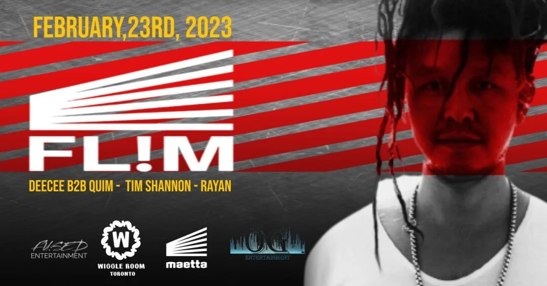 Flyer with Flm's logo and headshot