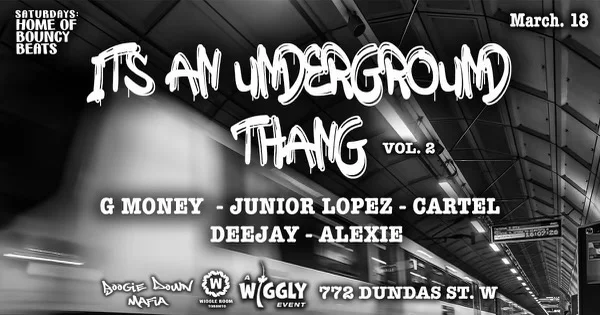 Dark event flyer