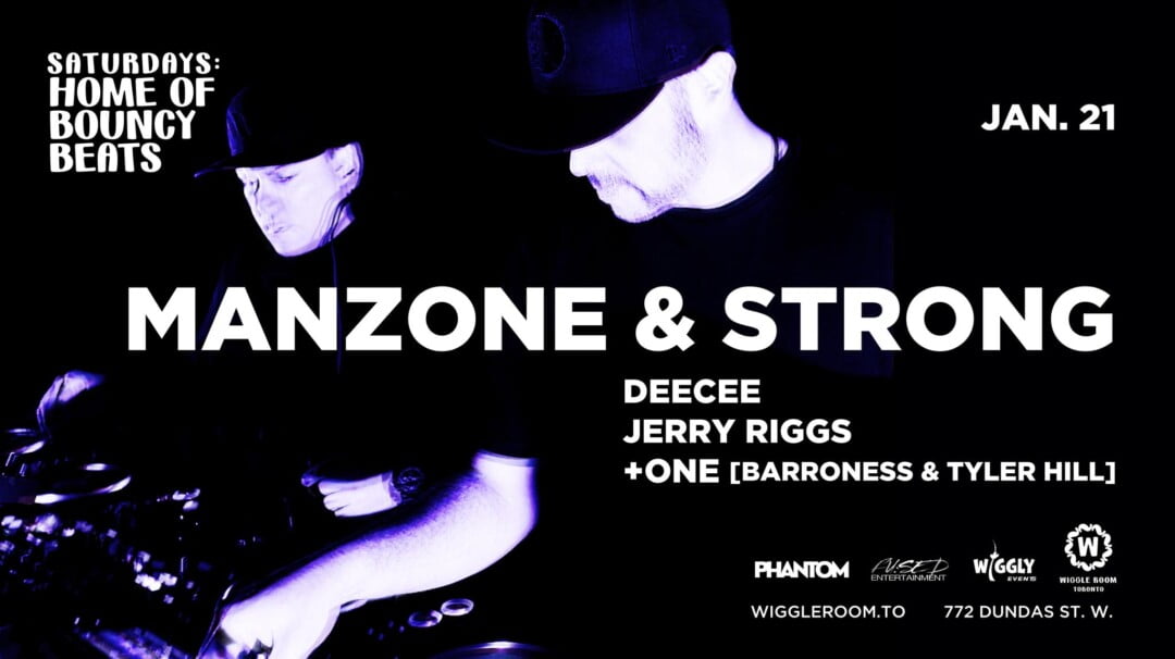 Black flyer for Manzone Strong on Jan 21, 2023