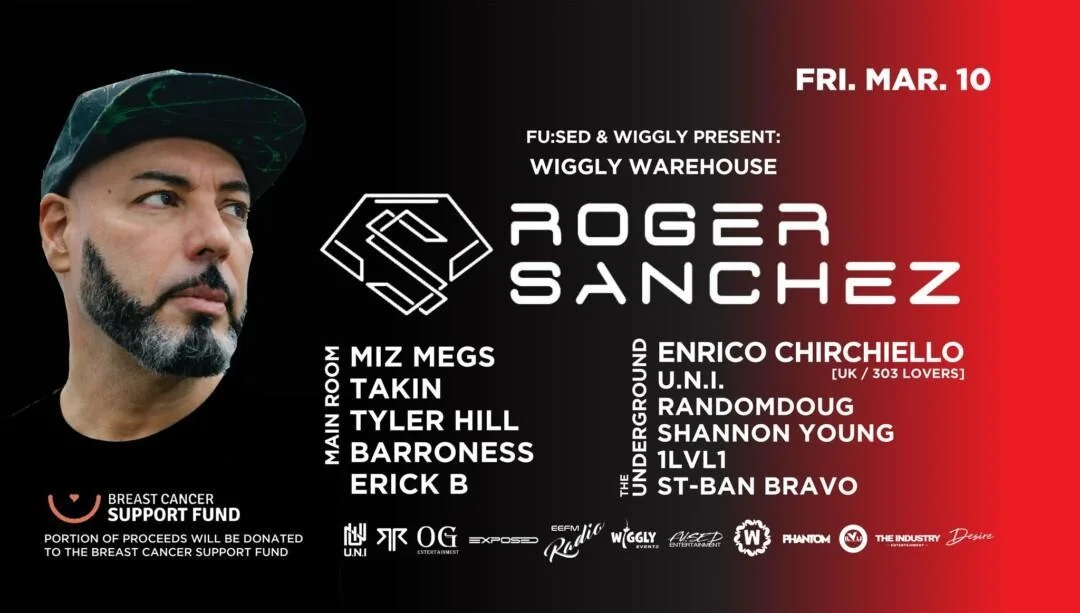 Flyer with portrait of Roger Sanchez