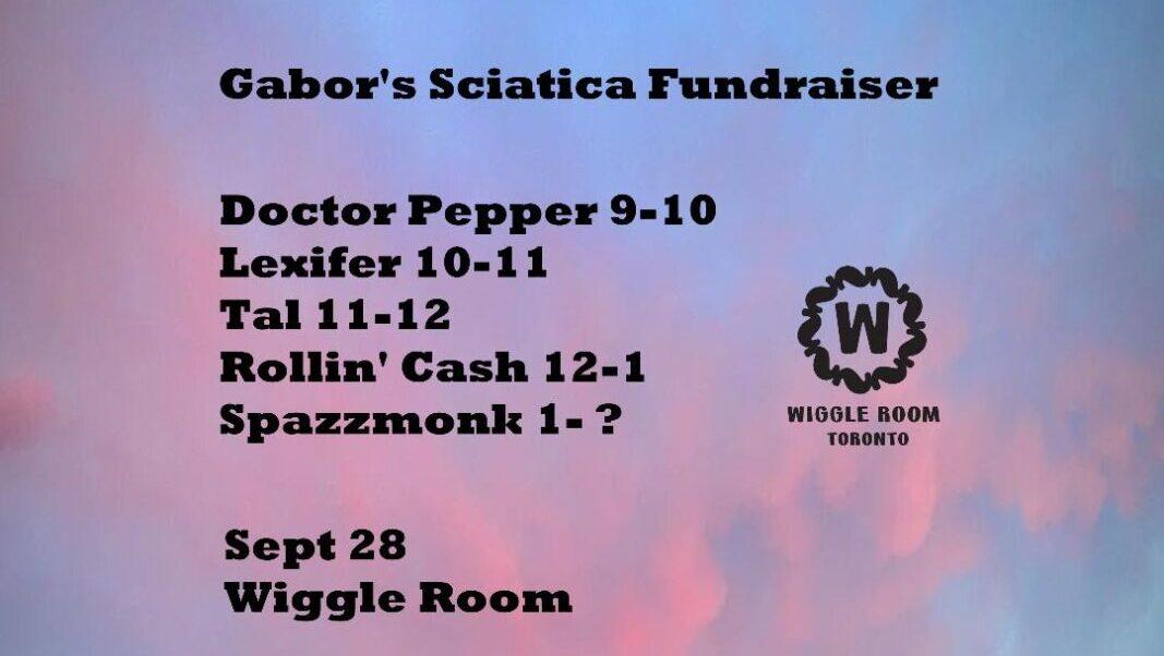 Fundraiser flier with on clouds