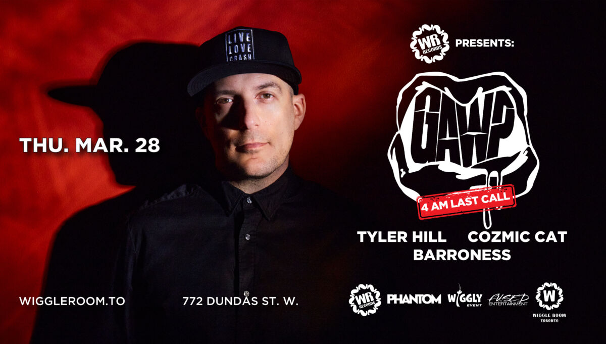 Fyler with DJ GAWP by red wall