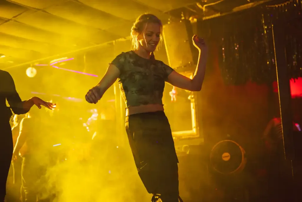 A woman dancing