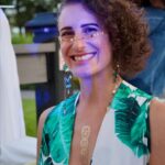 Beautiful woman in a dress