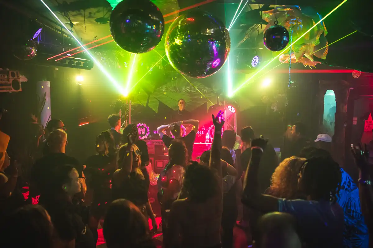 Dance floor with lights