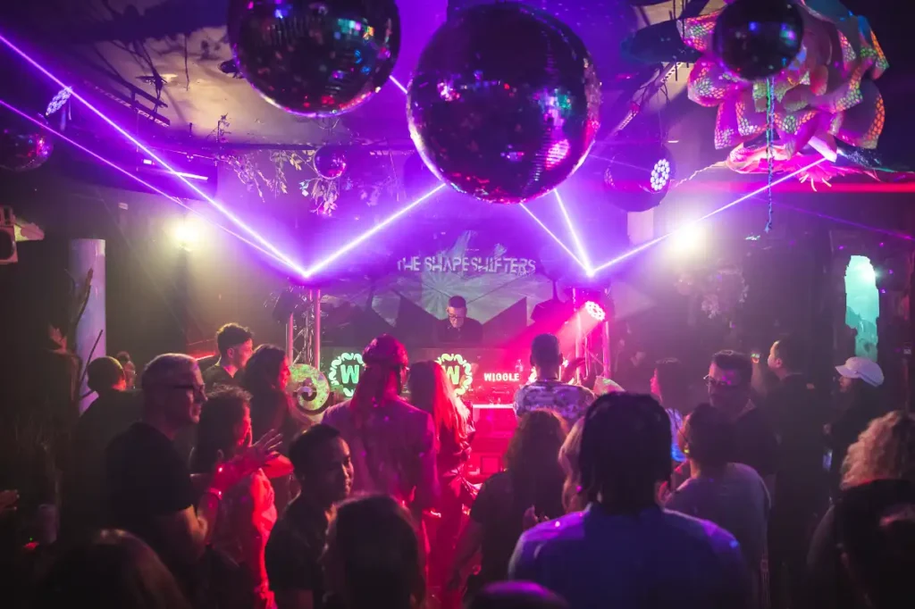Dance floor with lights
