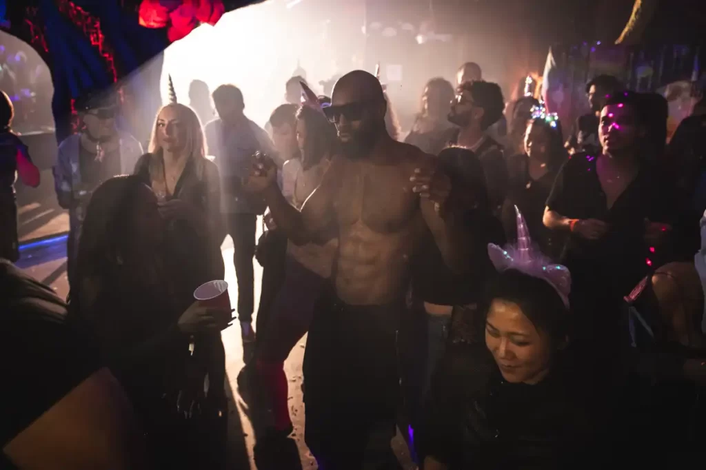 Man on the dancefloor
