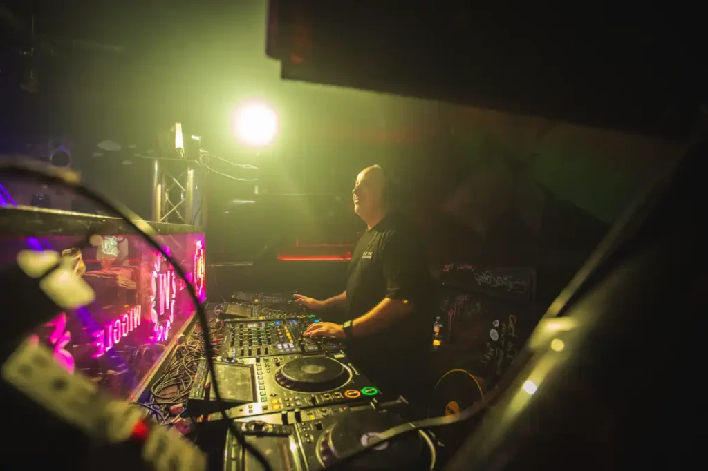 DJ smiling