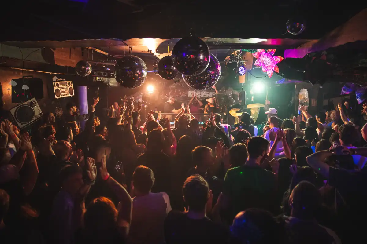 Dancing crowd