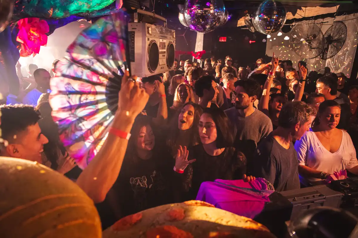 Dancing crowd