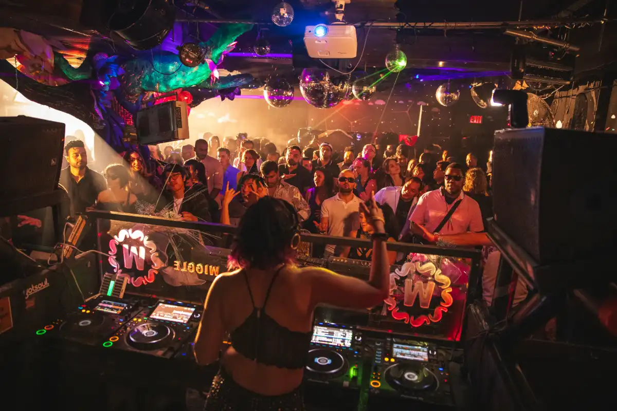 DJ and dancefloor 