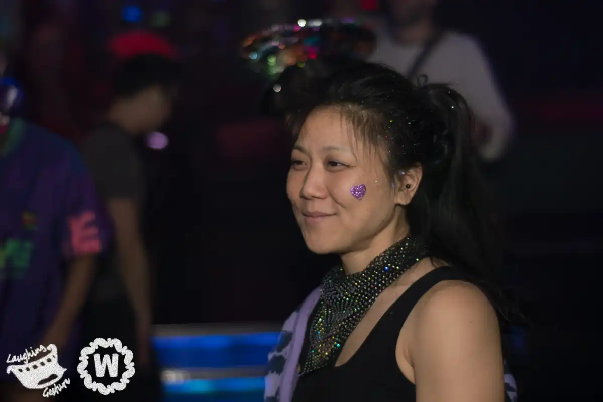 Wiggle attendee dancing