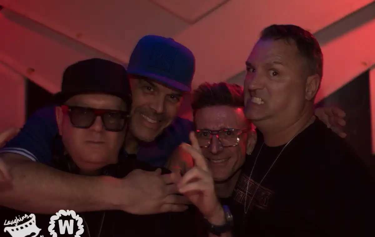 A group of DJs