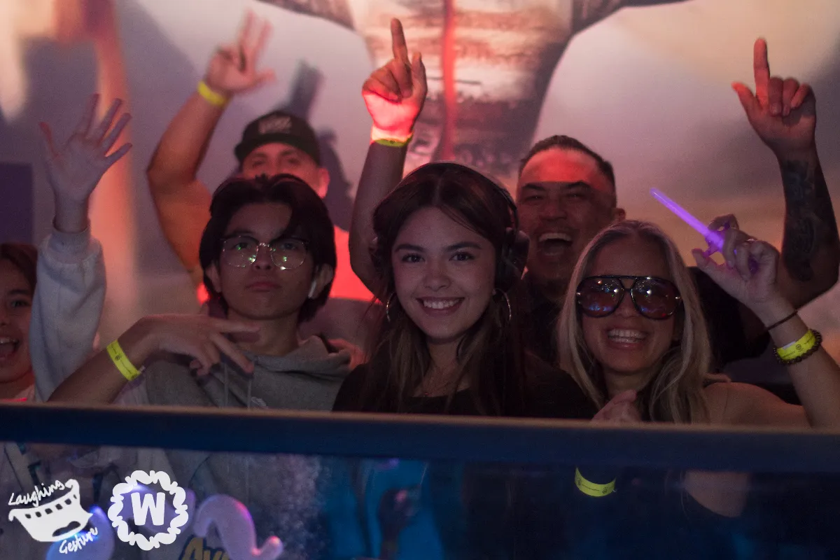 Kids in DJ booth