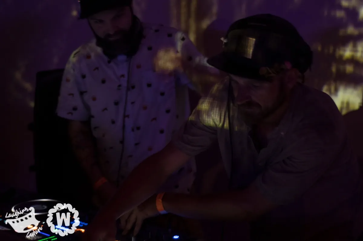 Dark DJ booth