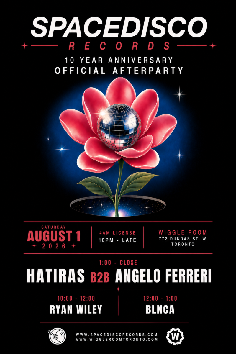 Spacedisco Records 10 Year Anniversary Afterparty: August 1, 2026, Wiggle Room, Toronto
