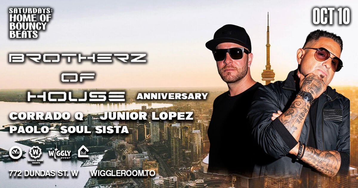Brotherz of House Anniversary with Corrado Q, Junior Lopez, Paolo, and Soul Sista at Wiggly Room.